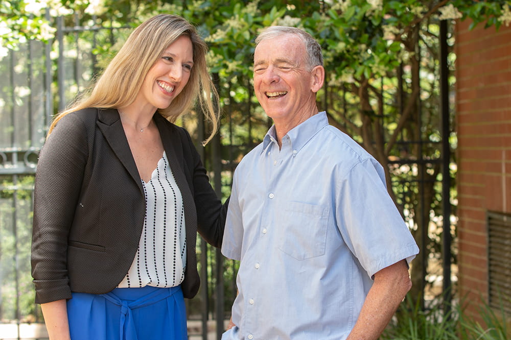 Dr. Andrea Abbott and cancer patient, Steven Fee